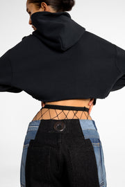 RE-WORK LEVIS BAGGY RING JEAN BLACK